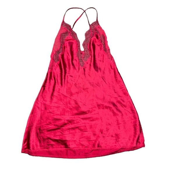 Victoria's Secret Other - Women’s Victorias Secret Slip Dress Red Size Medium